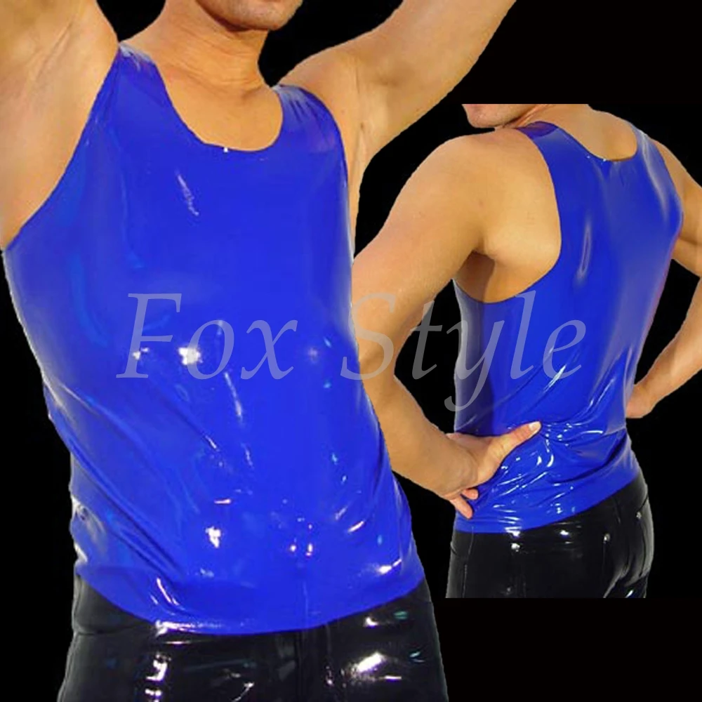 

latex vest waistcoat for man free shipping