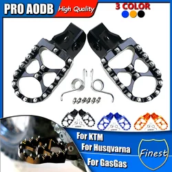 Motorcycle CNC Foot Pegs Pedal Footrests For KTM 125 150 200 250 300 350 450 500 SX SXF EXC EXCF XC XCF XCW 2017-2022 2018 SX125