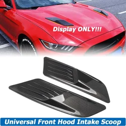 for Ford Mustang 2015-2025 Decoration ONLY Front Hood Intake Scoop Bonnet Vent Panel Trim Air Vent Outlet Cover Car Accessories
