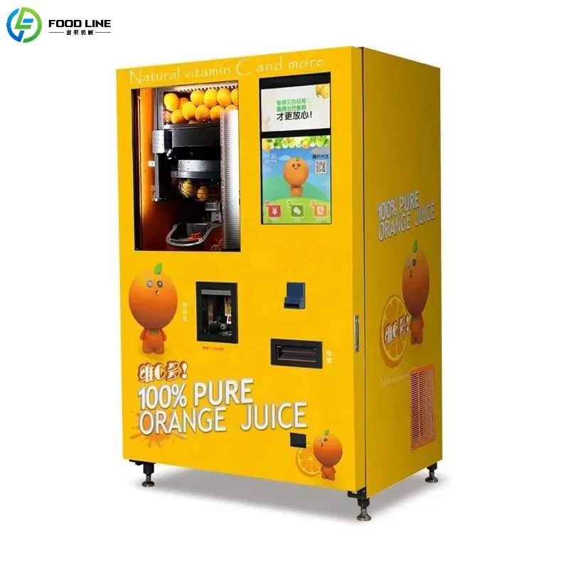 Customized 2025 Hot Sale Smart Juice Vending Machine Automatic Beverage Dispenser with LED Advertising