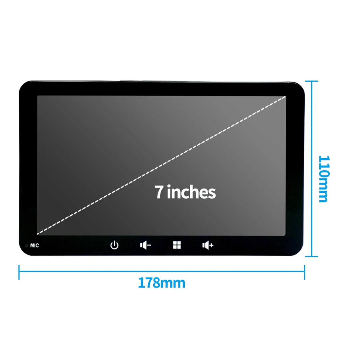 7Inch Car Capacitive Touch Navigation Screen Wireless CarPlay&Android Auto Car Portable Multimedia Player