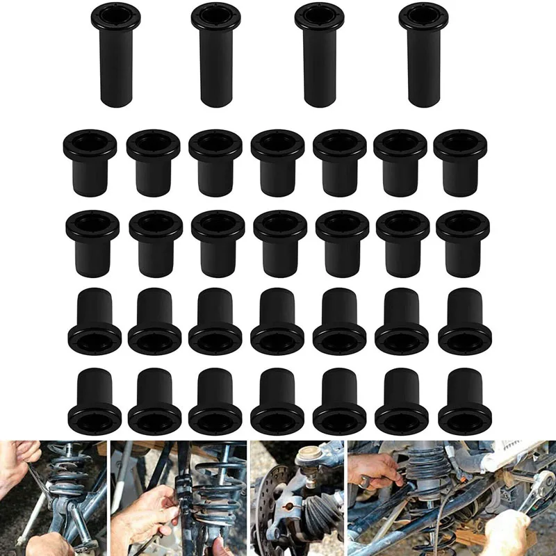 Front & Rear A-Arm Bushing Kit for 2008-2013 Polaris Sportsman X2 500 700 800 Touring Replace 5439874 5437229 (32Pcs/Set)