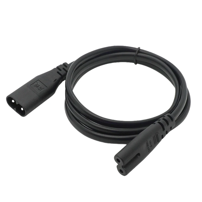  Heavy Duty IEC C7 to C8 Adapters Cable For TVs Gaming Consoles 2x0.75mm² Coppers Wire