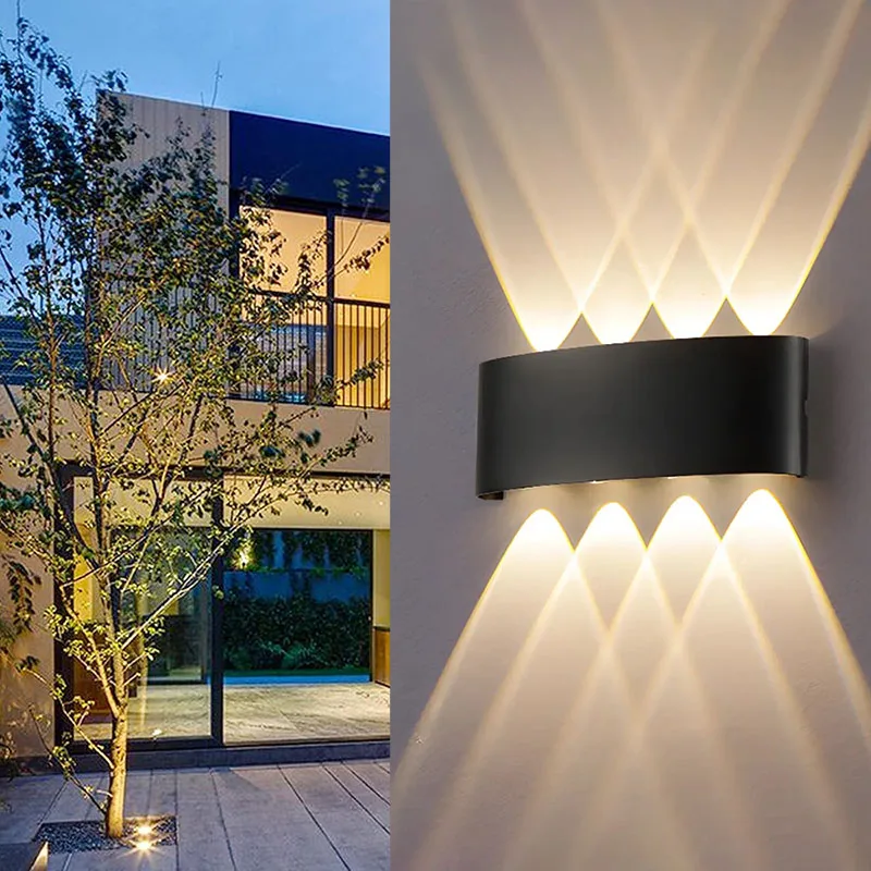 

Outdoor Wall Light Aluminum Waterproof IP65 Up and Down Wall Lamp Modern LED Lights for Garden Balcony Porch Decorative Lighting