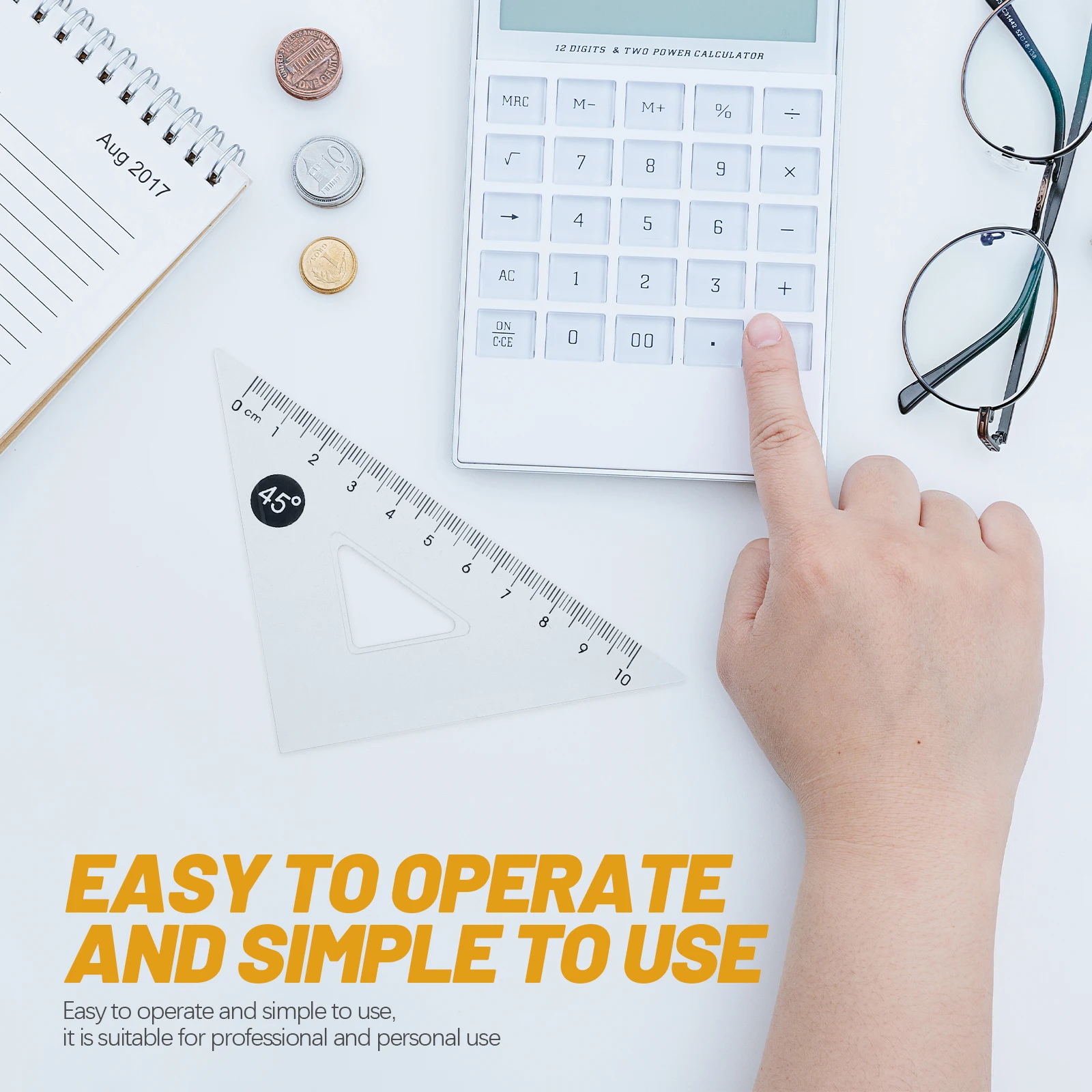 

12Pcs Triangle Ruler Measurement Tools Set PP Material Drawing Triangle Rulers for Math Geometry Art Painting Students Artists