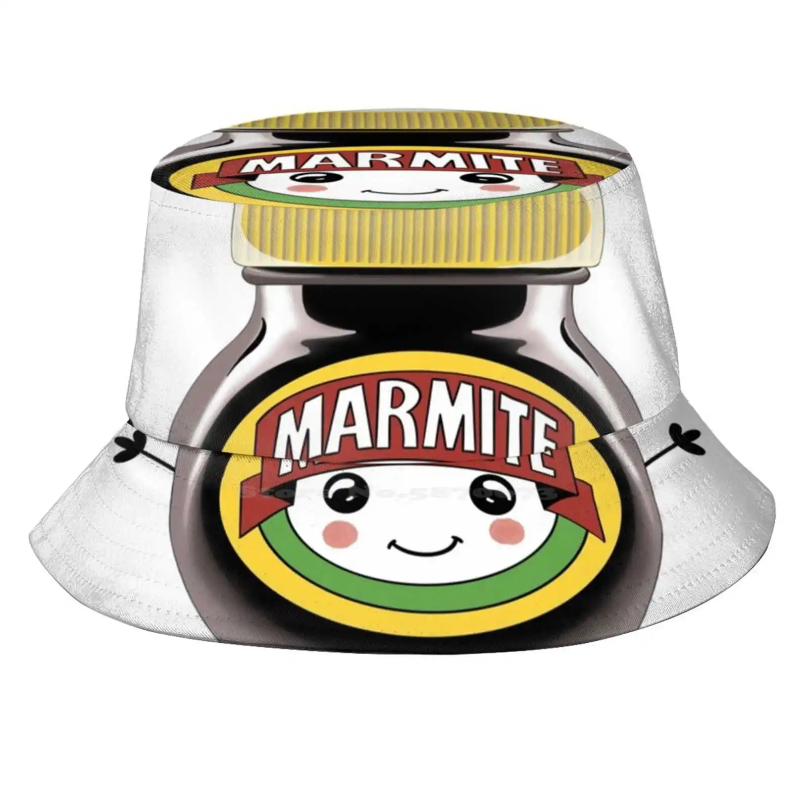 Marmite Cutie Sun Cap Fisherman Hat Bucket Hats Marmite Lover Theodora Gould Marmite Jar Marmite Cutie Fun Marmite Illustration