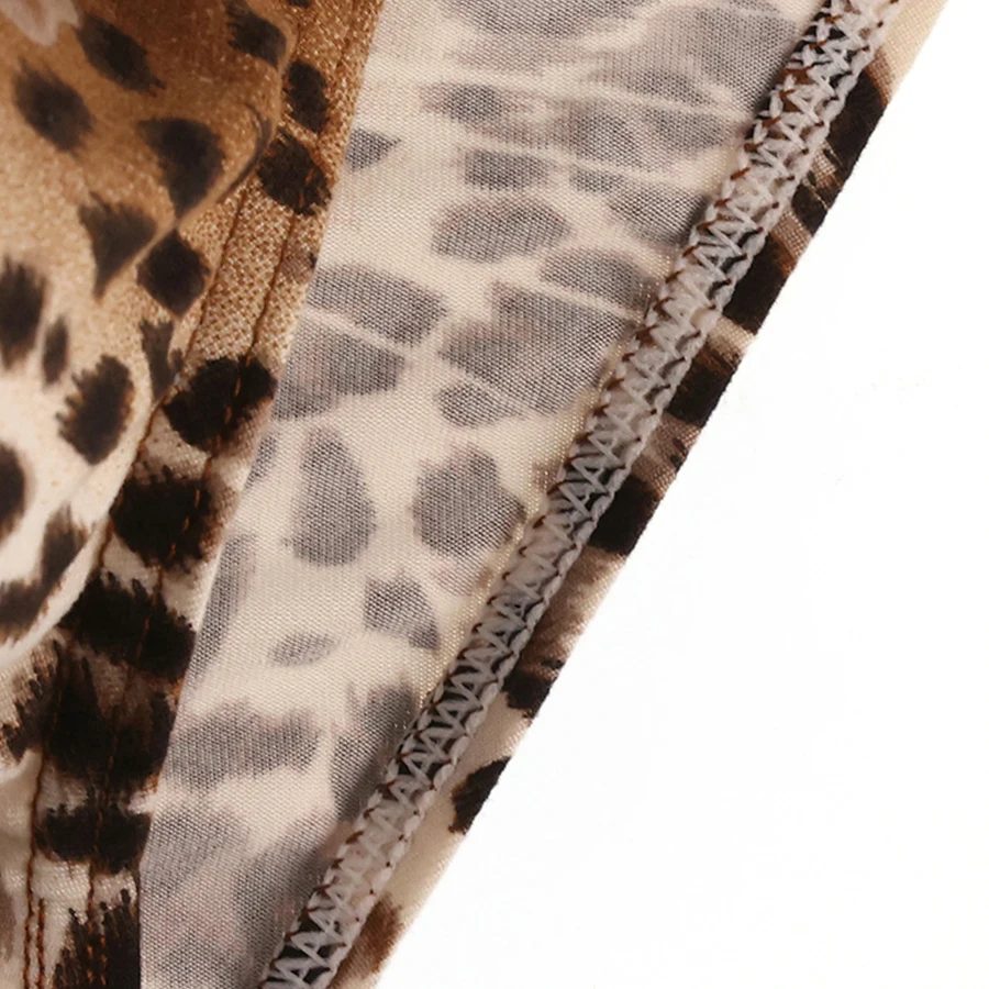 ملابس داخلية رجالية من الحرير بطباعة الفهد ، سراويل داخلية جيدة التهوية ، سراويل داخلية مثيرة للذكور ، سراويل داخلية منخفضة الخصر للمثليين ، سراويل داخلية أنيقة