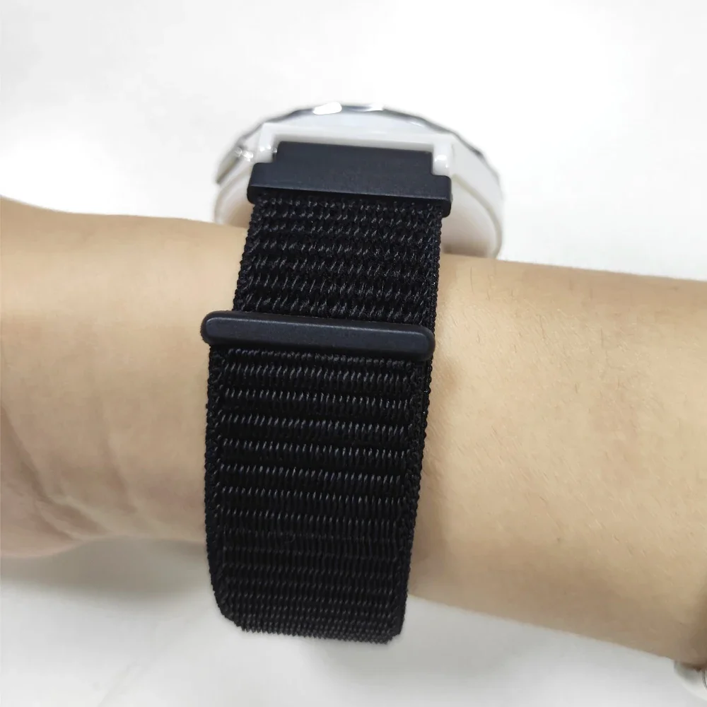 20 mm 22 mm slimme horlogeband voor Huawei Watch 4 3/GT5 4 Pro/Amazfit Balance nylon lusarmband Samsung Galaxy Watch 7 6 5 4 band