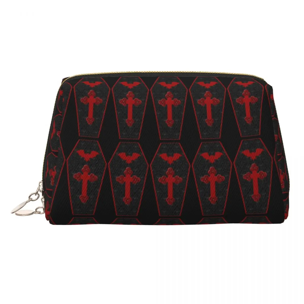 

Gothic Vampire Halloween Haunted Mansion Women Cosmetic Bag Travel Makeup Organizer Pouch Toiletry Storage Dopp Kit Case