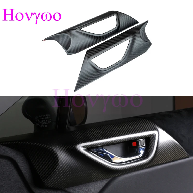 

Matte Carbon Fiber Inner Door Handle Lock Panel Cover For SUBARU BRZ For TOYOTA GR86 2022up