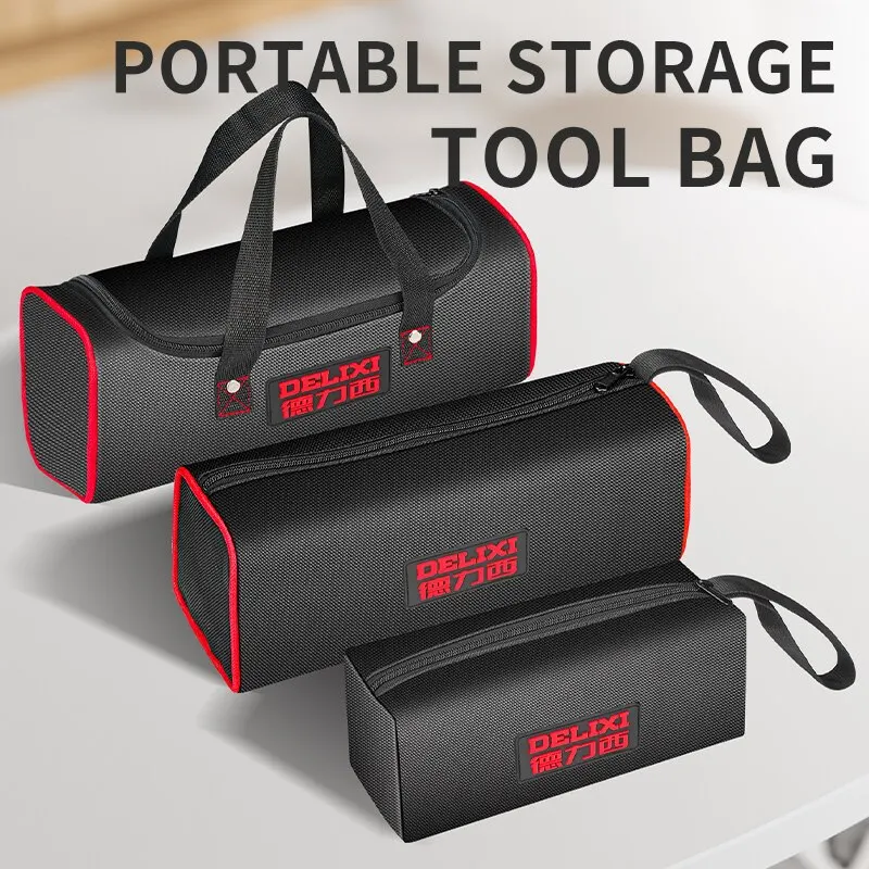 Multifunctional Tool Bag Waterproof Wear Resistant Durable 1680D Oxford Cloth Portable Tool Storage Tool Bag