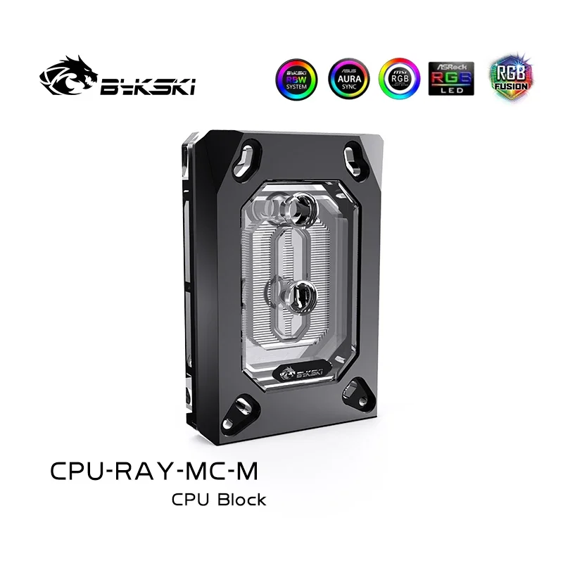 Bykski CPU Water Block use for AMD RYZEN3000 AM3 AM4 1950X TR4 X399 X570 Motherboard / RYZEN 3000/5000/7000 5V 3PIN A-RGB AURA