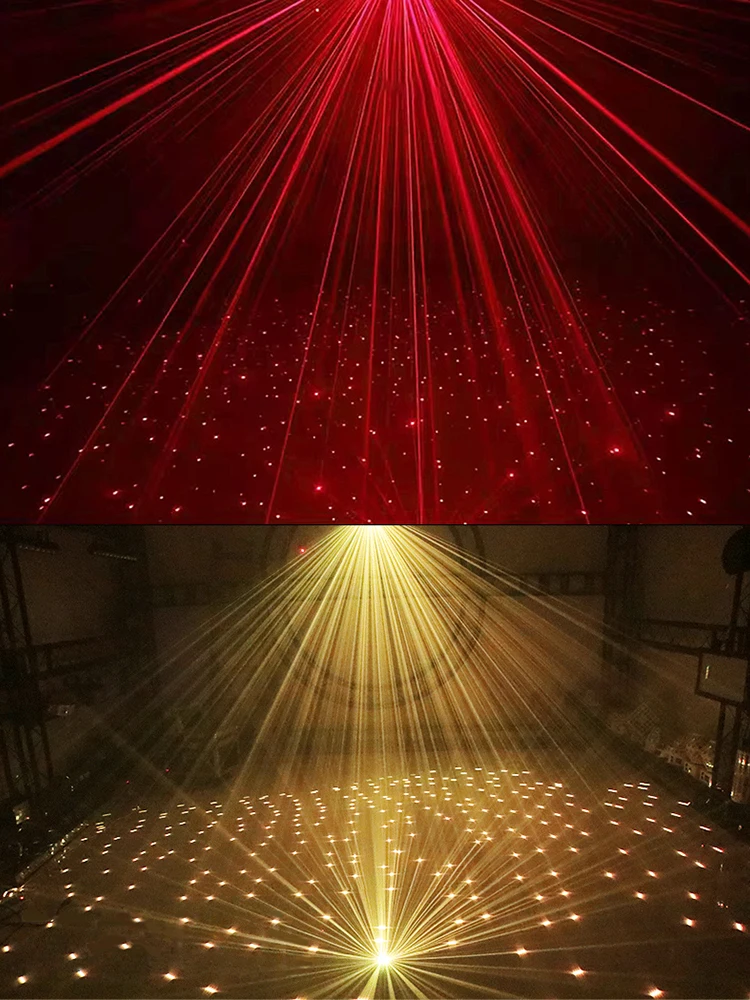Proyector láser DMX a todo Color, dispositivo de iluminación RGB de 500MW, activación por sonido, para DJ, discotecas, escenarios, bailes,