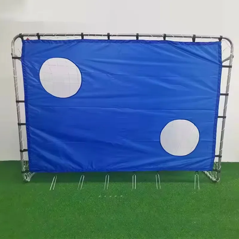 

Portable Soccer Goal with Target Net Blue Training Rebounder for Kids Adults Indoor Outdoor Football Practice