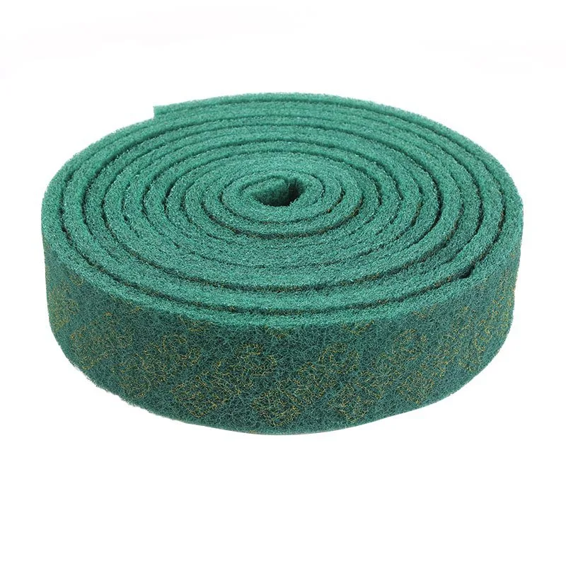 Heavy Duty Extra Thick Diamond Grit Steel Wire Scouring Pad Abrasive Roll for Kitchen Rust Burnt Grease Stain Removal