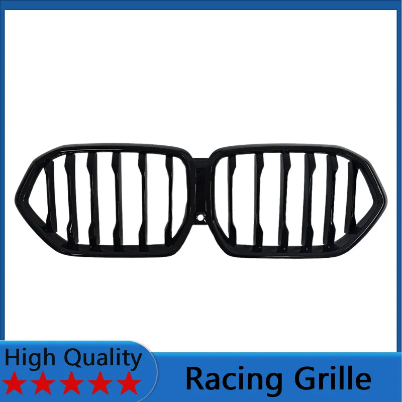

For BMW X6 G06 2023-2025 Single Line Gloss Black Grille Front Bumper Grill Body Kit Accessories