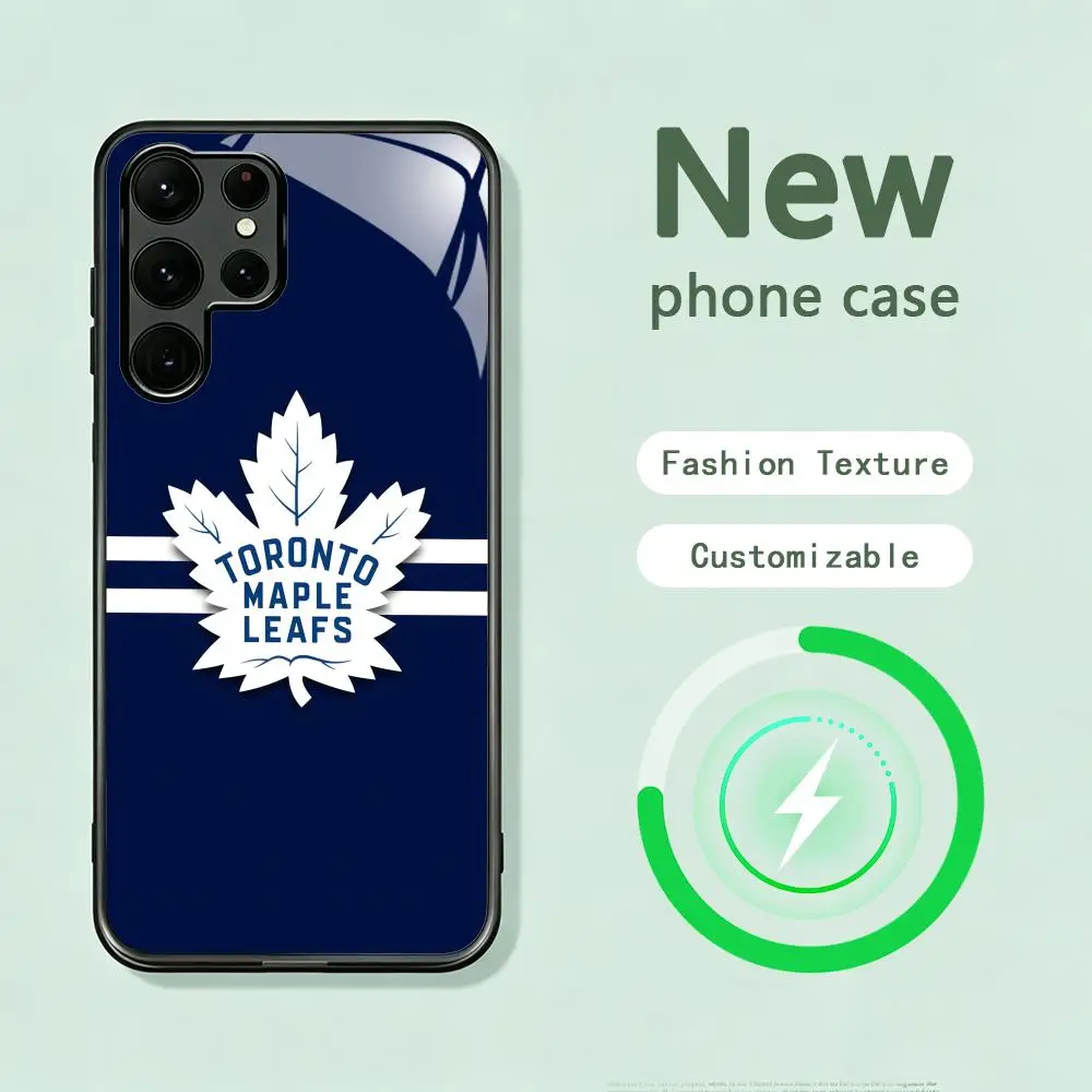 Ice hockey team Toronto Maple Leafs Phone Case For Samsung S26 S25 S24 S23 S22 S21 S20 Plus Ultra Note20 Glass Magnetic Case