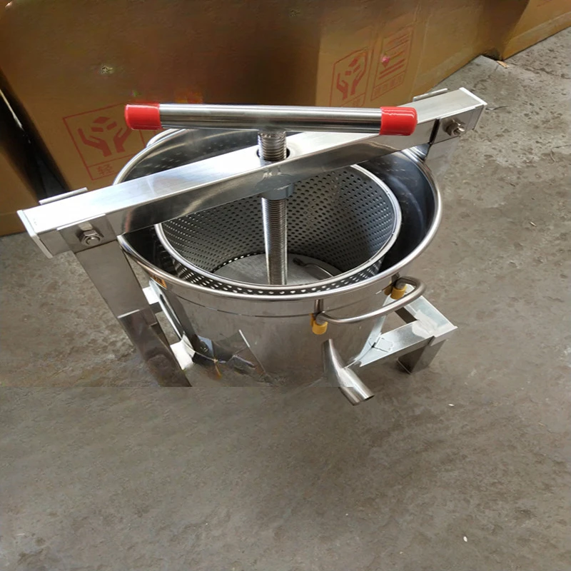 Stainless steel honey press, honey extractor, de pressing wax press, waxing machine, fruit, vegetable, grape