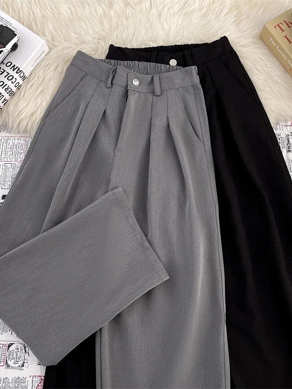 

Мужские брюки-палаццо для похудения, модные, свободные, прямые, повседневные, длинные, с эффектом драпировки, класса люкс, комфортные, молодежные, осенние...