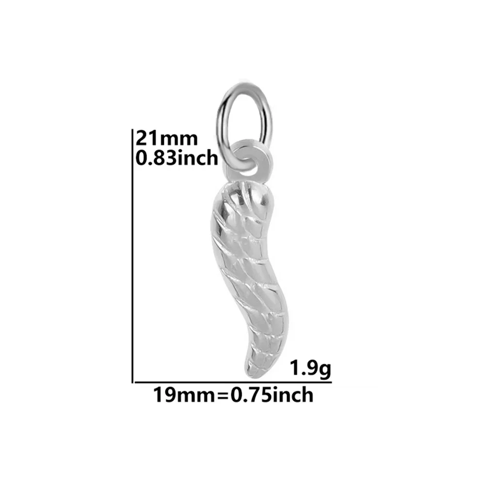 Bohemian Stainless Steel Pendant Bulk Guitar Star Heart Snake Charms Geometric Silver Color Metal Pendant Fashion Jewelry Making
