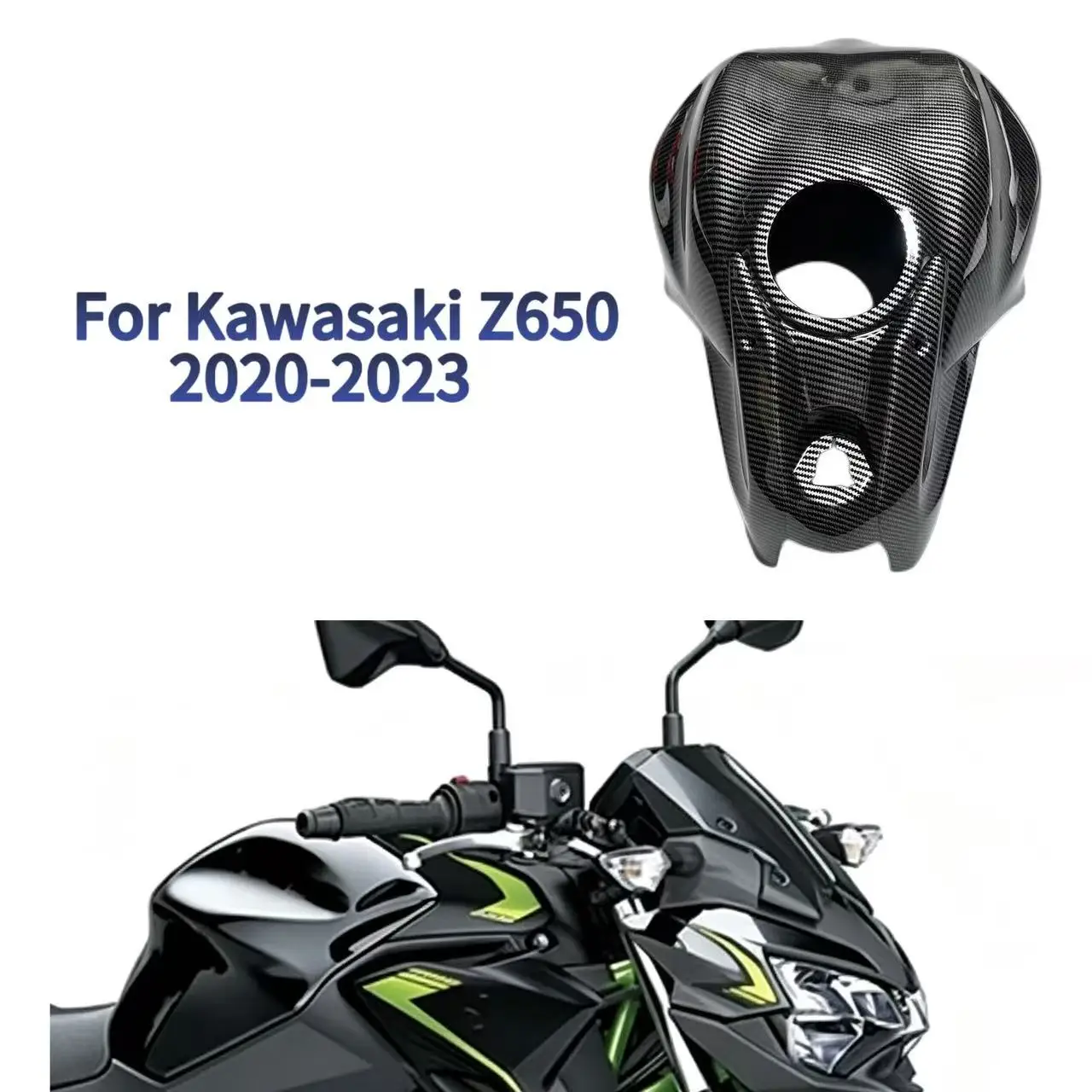 Fuel Tank Cover Fairing For Kawasaki Z650  Motorcycle Accessories Keyhole ignition switch lock cover Fuel Tank