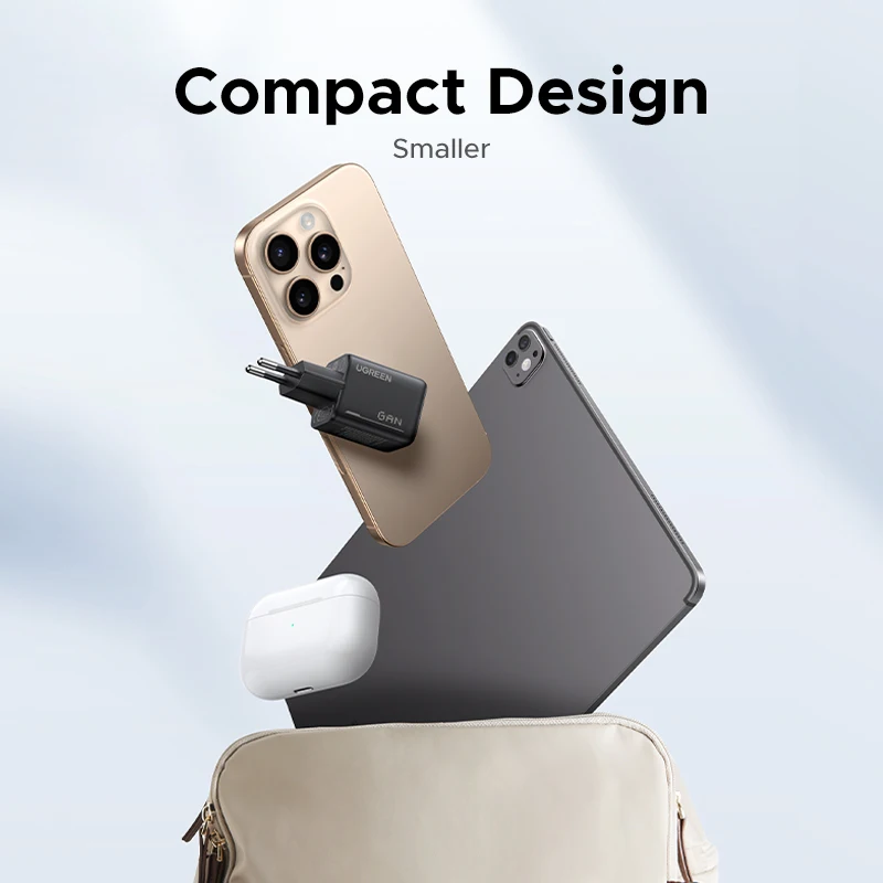 UGREEN 25 واط GaN شاحن PD 3.0 Mini USB C شاحن الهاتف السريع آيفون 16 15 14 برو ماكس سامسونج S25 شاومي اللوحي باد الهواء برو #6