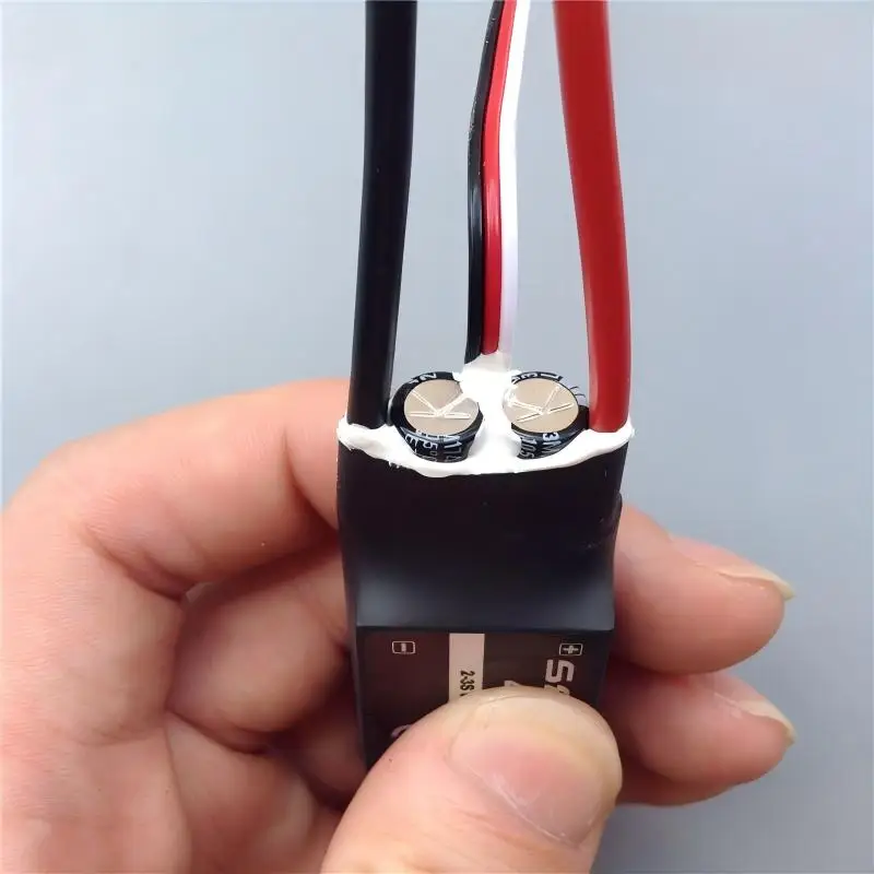 

40A Marine Water Cooled Electronic Speed Controller Bidirectional Waterproof 2S-3S Lipo 7.4V-11.1V for RC Boat Flywheel Motor