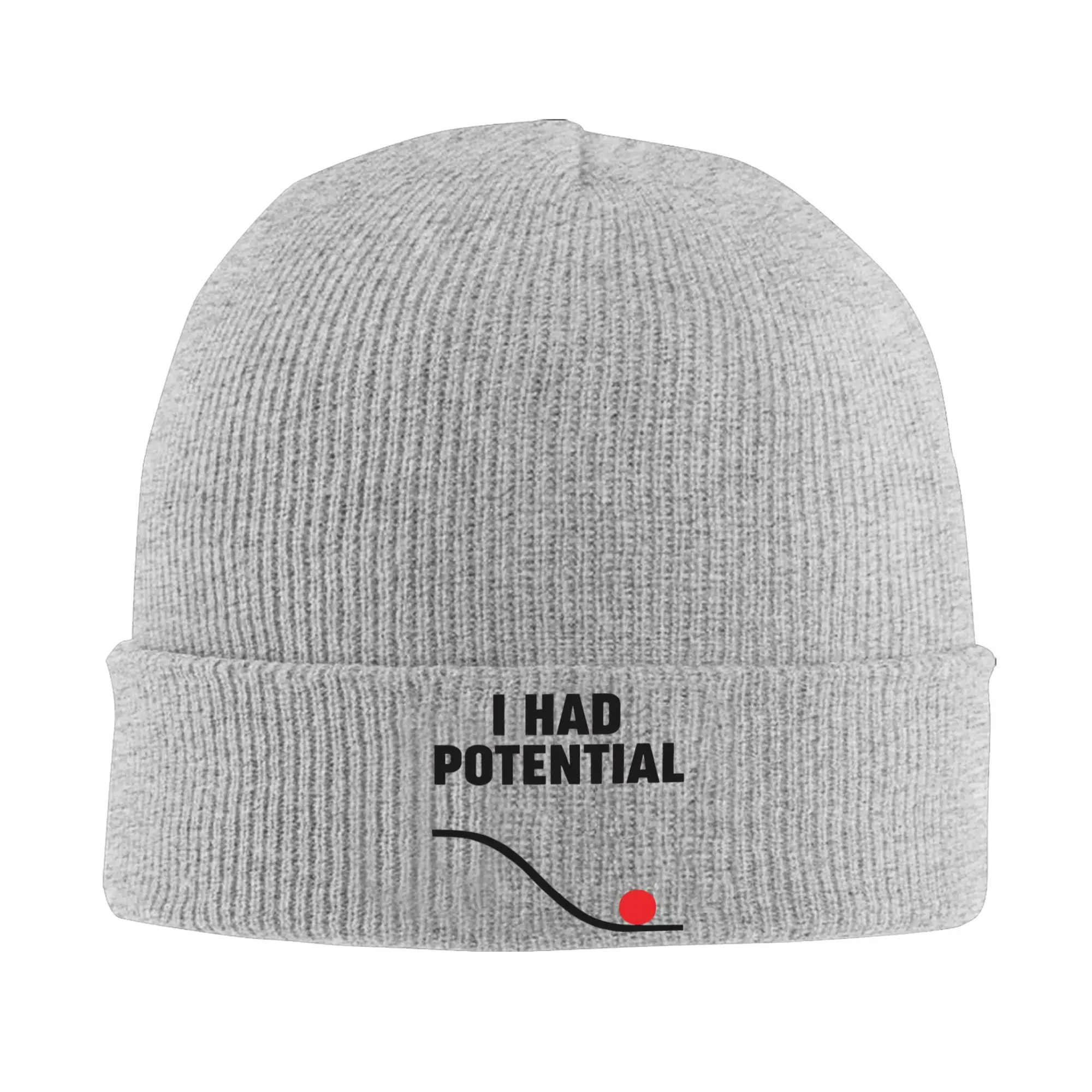 I Had Potential Knitted Hat Women's Men's Beanies Autumn Winter Hat Acrylic Project Hail Mary Sarcastic  Warm Caps