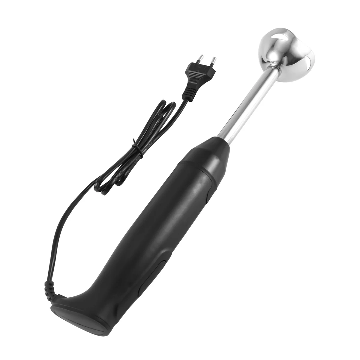 Pengaduk genggam celup elektrik untuk makanan, mesin penggiling sayur genggam untuk memasak pelengkap makanan colokan EU warna hitam