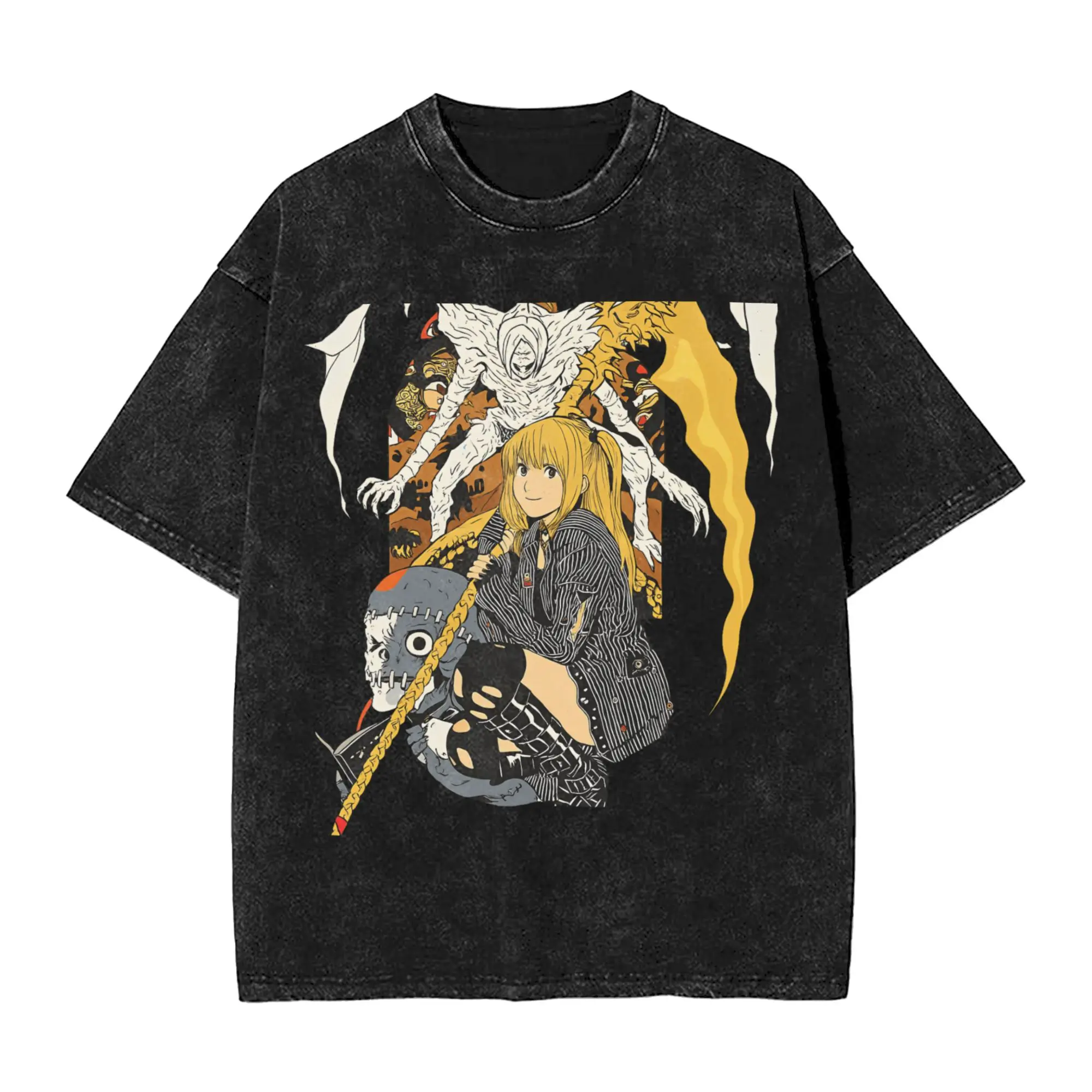 Death Note Anime T Shirt Men 100% Cotton Casual T-Shirts Crewneck  Tees Short Sleeve Clothes Party