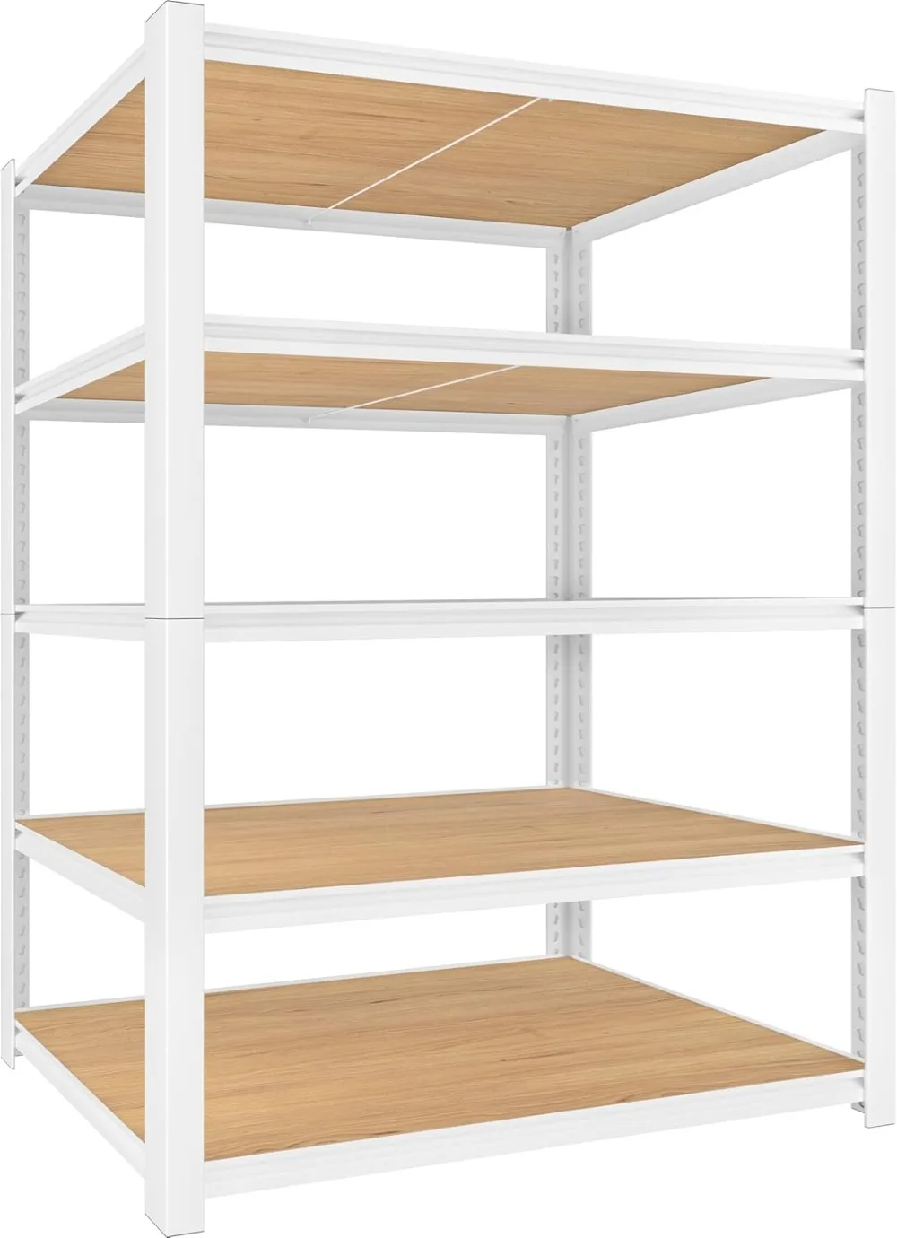 36" W x 16" D x 72" H Storage Shelves, 5-Tier Adjustable Storage Utility Rack, Heavy Duty Metal Shelving Unit Organization Shelf