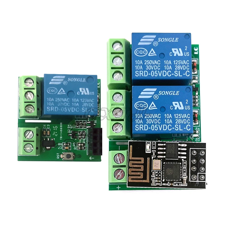 ESP8266 ESP-01/01S WIFI Relay Module DC5V 1 Single Channel Dual Channel For Smart Home APP Control