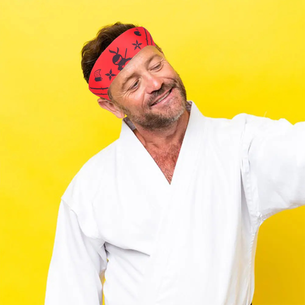 

6Pcs Japanese Karate Headband Hachimaki for Men Women Martial Arts Training Chef Kitchen Sushi Party Samurai Cosplay Workout