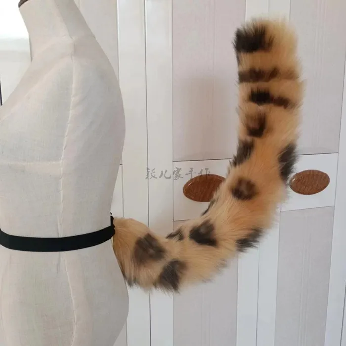 

Customization Simulated Beast Tail Handmade Leopard Hair Tail Children's Prop Tiger Leopard Tail Anime Costume Accessories