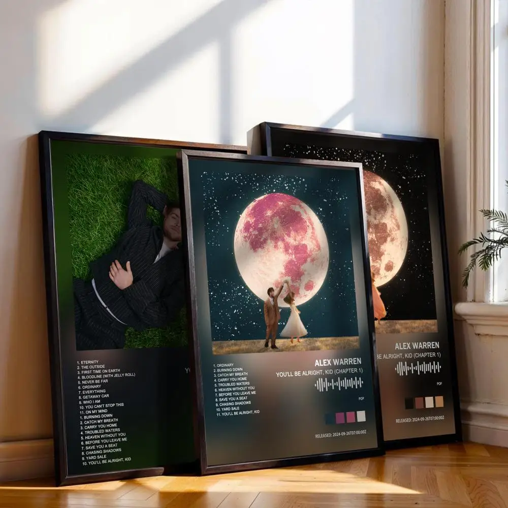 أليكس وارن ألبوم ملصق غطاء فني أغاني موسيقى الراب جدار ملصق ورقي مقاوم للماء لغرفة المعيشة ديكور المنزل #1