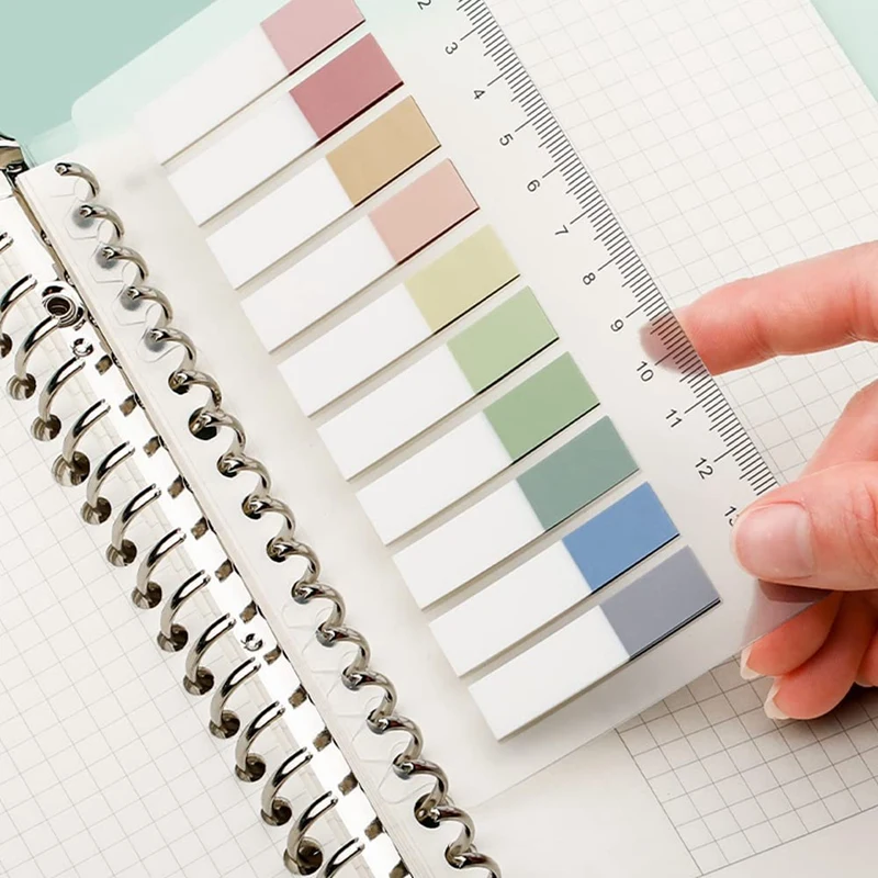 1200 Pcs10 Color Index Sticky Notes With Pen Clear Sticky Notes Adhesive Bookmarks Index Tabs Small Sticky Labels