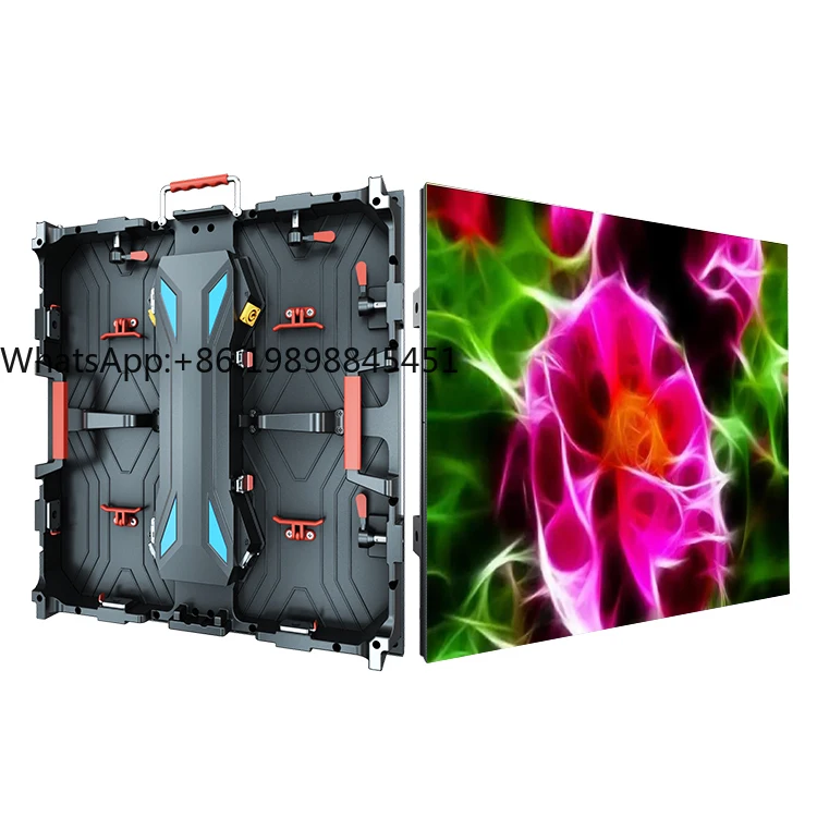 

Indoor Outdoor Rental Led Display Screen P4.8 Led Cabinet Integrated Circuit Hard Connection Design Billboard Led Screen