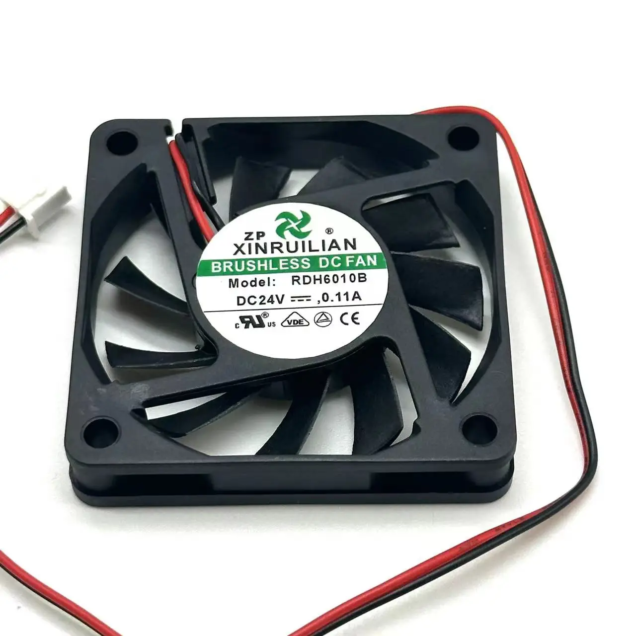 

XINRUILIAN RDH6010B DC 24V 0.11A 60x60x10mm 2-Wire Server Cooling Fan