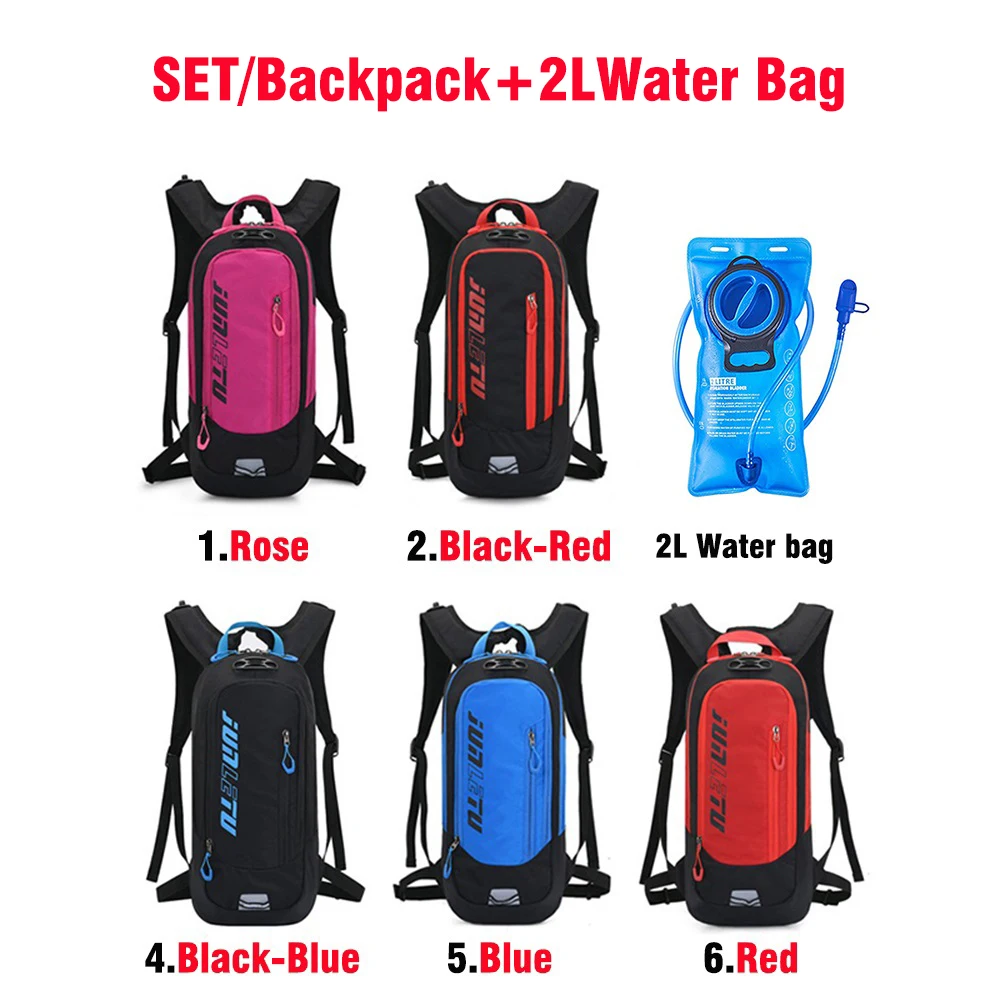 

Outdoor Sports Water Bag Backpack Set Breathable Quality Rucksack Hydration 2L EVA Inner Bladder Knapsack Night reflective
