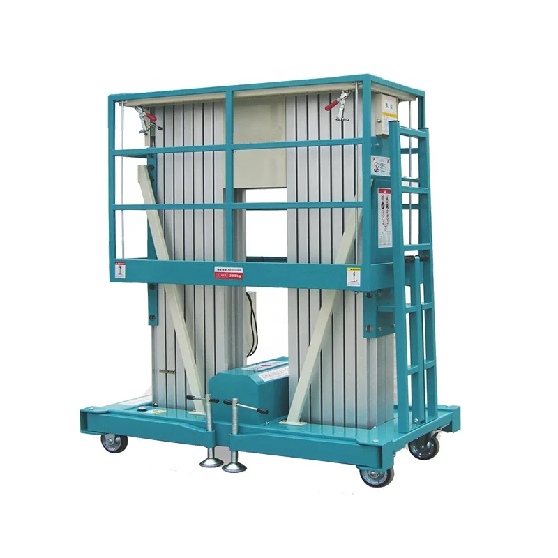 

6-18m Electric Aluminum Lifter Building Scaffolding Double Mast Ladder Lift for Building Cleaning