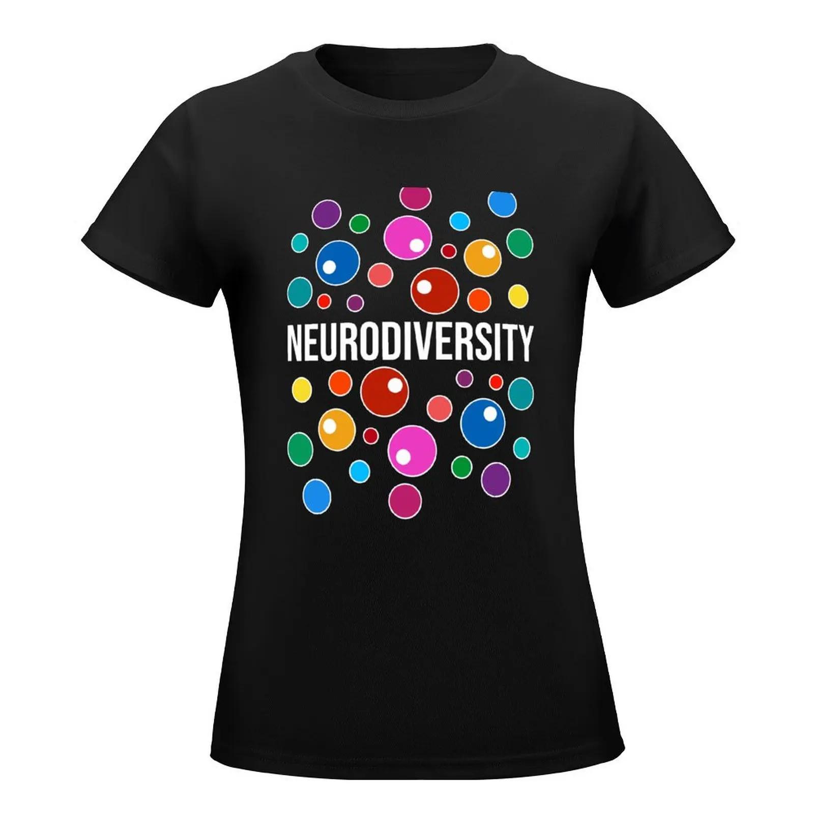 neurodiversity T-Shirt cute tops Aesthetic clothing oversized workout shirts for Women