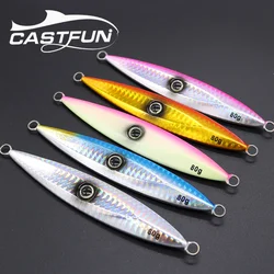 CASTFUN 120g 150g 200g Slow Fall Metal Jig Sea Fishing Lure Slow Jig Saltwater Fishing Bait