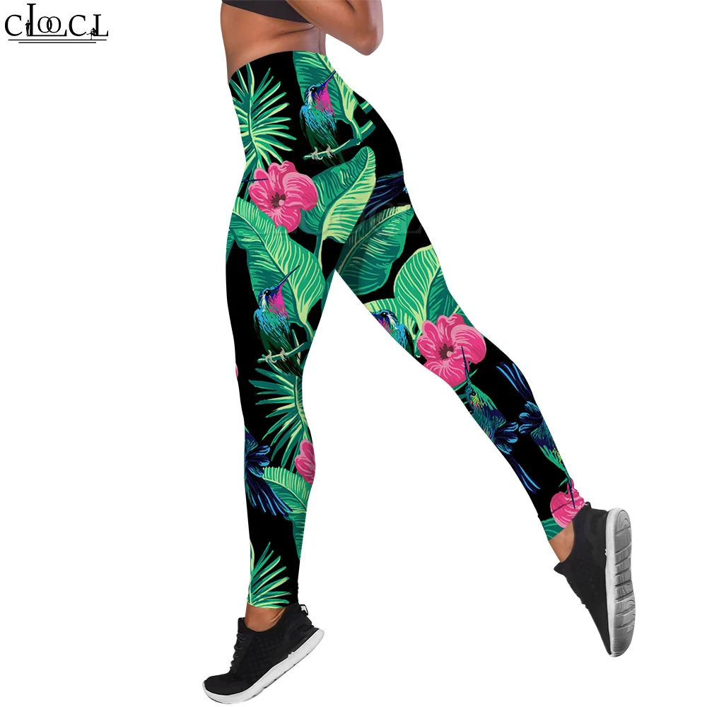 

CLOOCL Fashion Sweatpants Women Legging Rainforest Flower Leaves Pattern 3D Printed Casual Trousers High Waist Sexy Yoga Pants