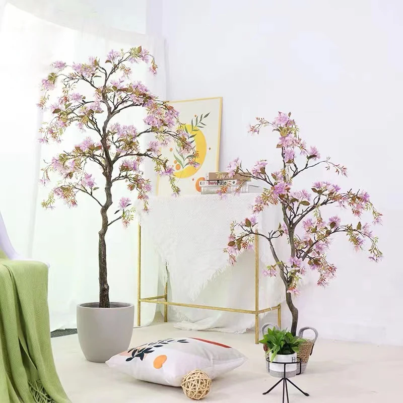 

Artificial Begonia Flower Tree, Silk Flower, Wedding Bonsai Leaves, Interior Decoration, Home Decoration