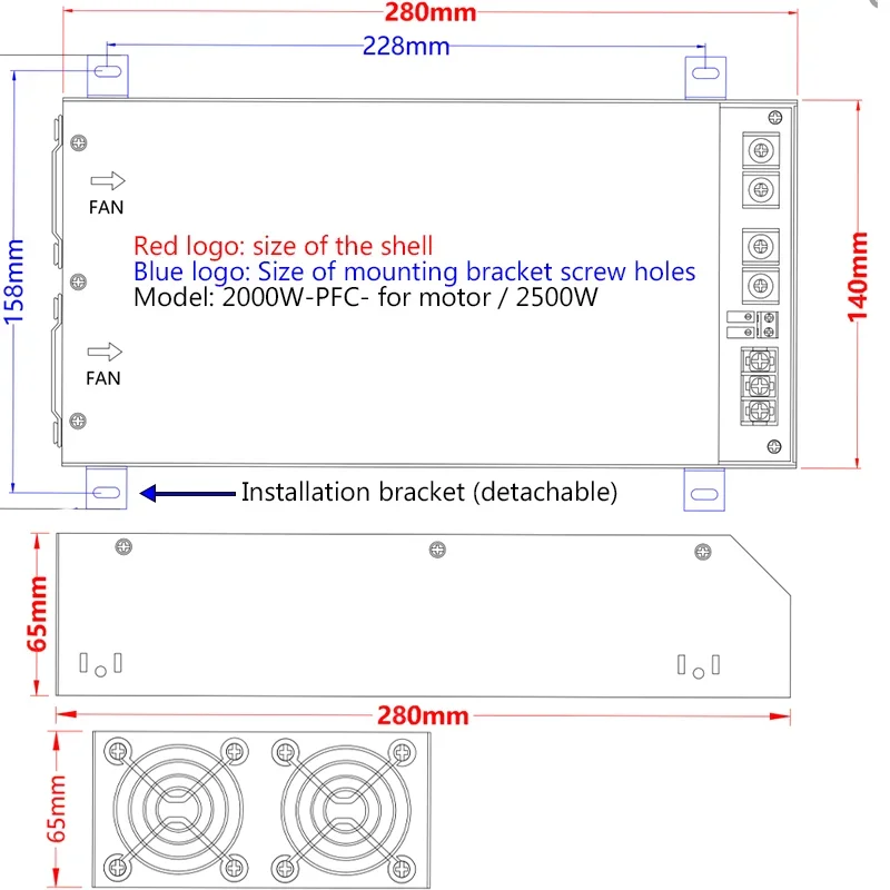 Imagem -04 - Adaptador de Alimentação para Led Strip Transformador do Motor dc 24v 83a 2000w 62a 60a 30v 48v 24v 60v 72v 90v 14v 138 v 110 v 220v
