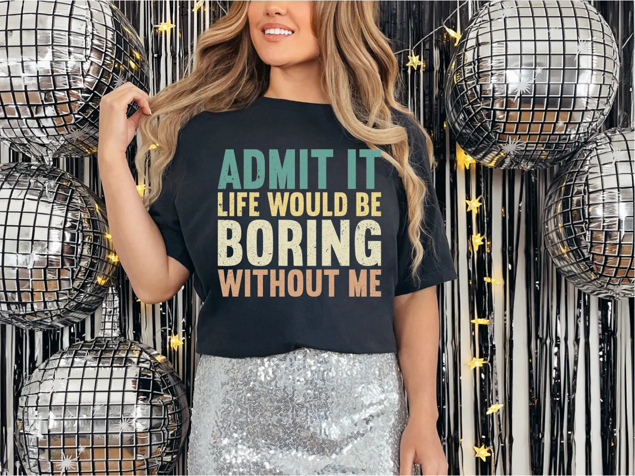 T-shirt manches courtes col rond femme, ample, décontracté, sport, col rond, imprimé, été