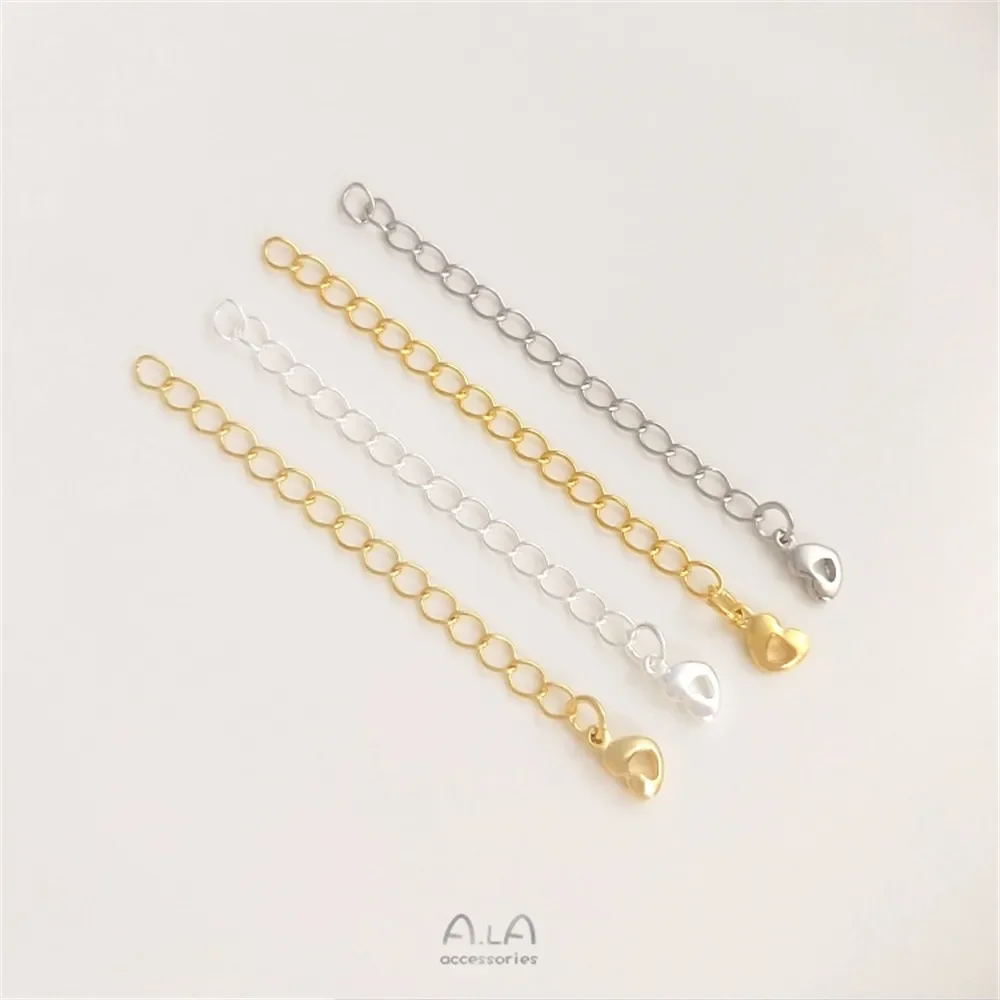 Tail chain Copper plated 14K18K true gold silver extension chain DIY hand accessories necklace bracelet material