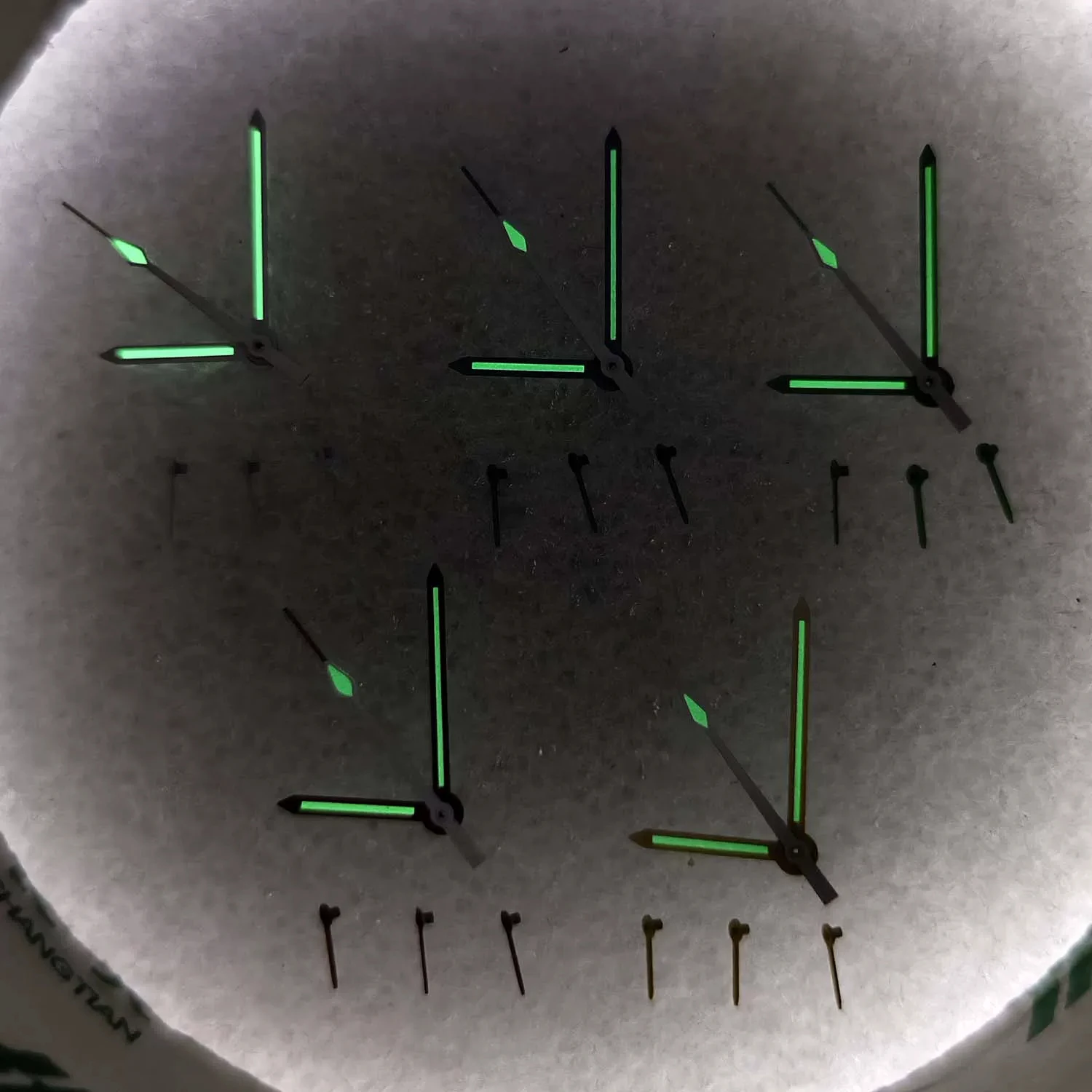 6Pin Watch Hands for Japanese VK63 Chronograph Movement Yellow Green Blue Red Black Mod Parts