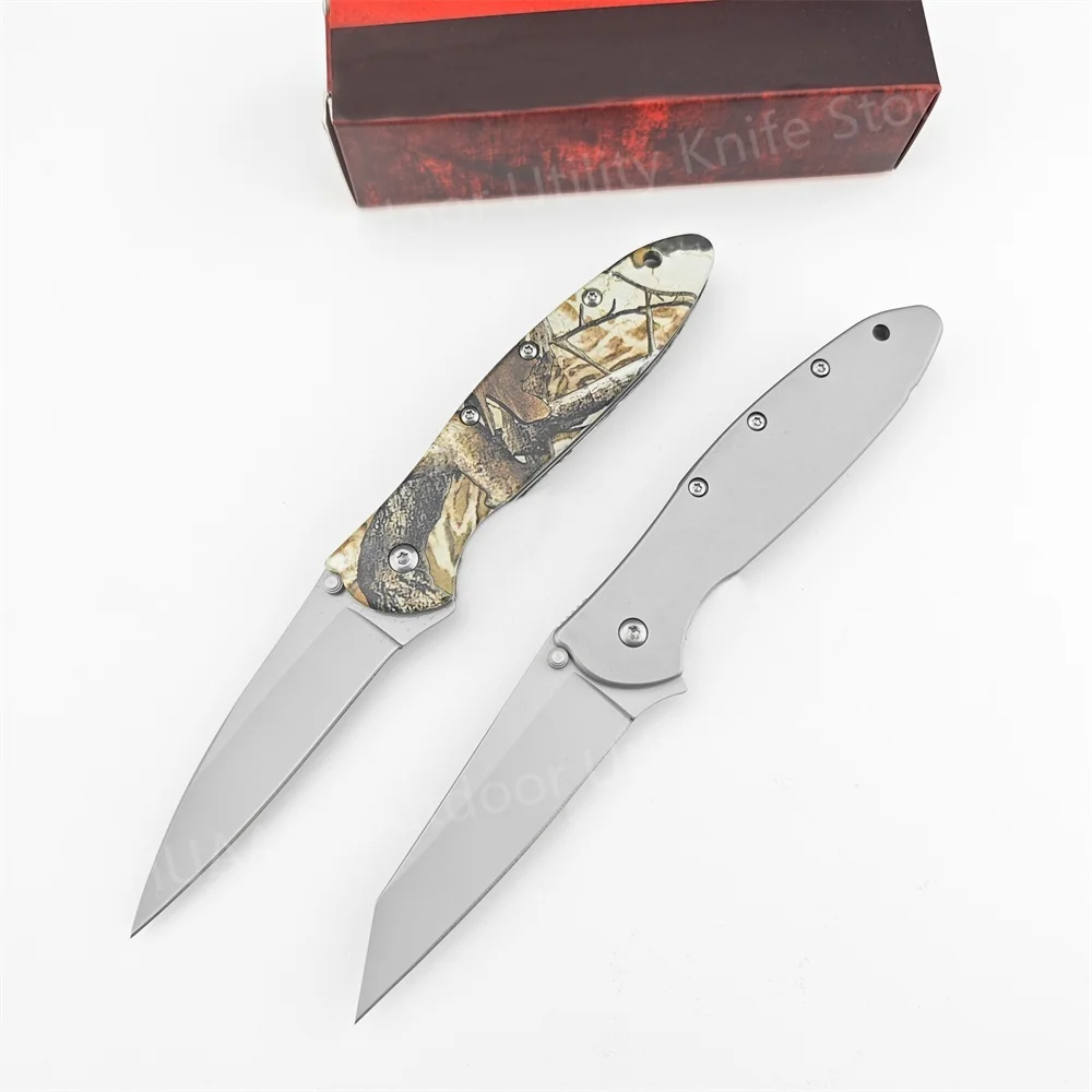 

NEW Folding Pocket Hunting Knife 1660 Flipper 14C28N Blade 410 Stainless Steel Handle Outdoor EDC Camping Hiking Knives Gift