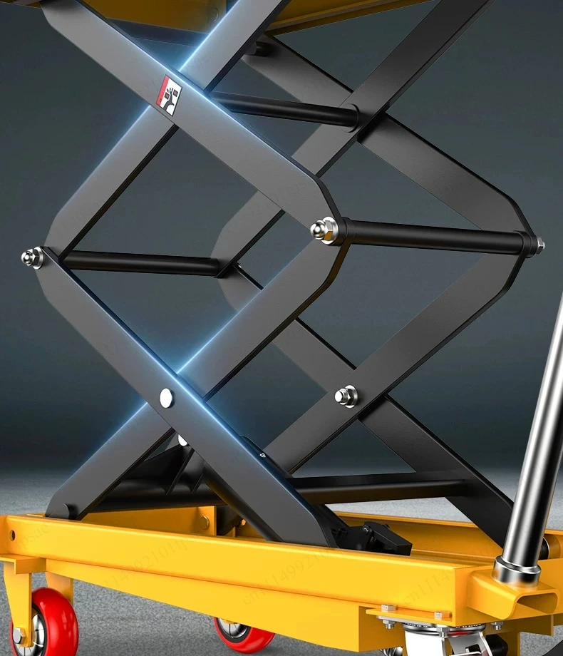 Manual Hydraulic Lift Table Scissor Lift Platform Hand Push Mobile Workbench for Molds